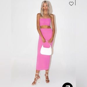 PRINCESS POLLY - CHARM STRAPLESS SET PINK